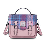 Mini Calton Satchel - Pink and Blue Tartan