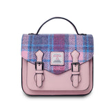 Mini Calton Satchel - Pink and Blue Tartan