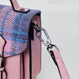 Mini Calton Satchel - Pink and Blue Tartan