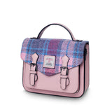 Mini Calton Satchel - Pink and Blue Tartan