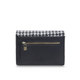 Small Clasp Purse - Black and White Dogtooth