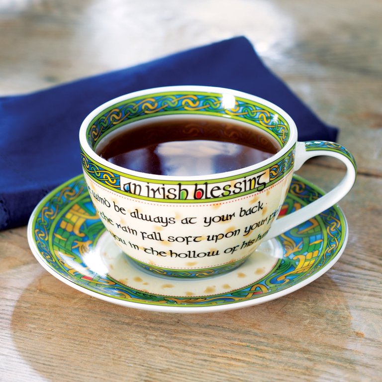 Irish Blessing Cup & Saucer Set Funky Skunk