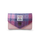 Small Clasp Purse - Pink and Blue Tartan