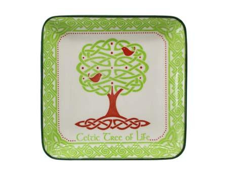Tree of Life Square Dish