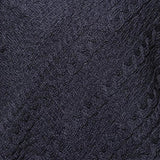 Aran Cable Knit Cowl Neck Sweater Dress