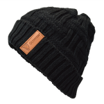 Guinness Leather Patch Black Beanie