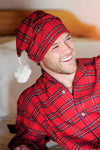 Lee Valley Cotton Flannel Nightcap - Red Tartan