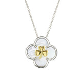 Clover Shamrock MOP Necklace