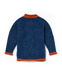 Child's Cardigan - Blue and Orange