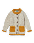 Child's Cardigan - Cream and Yellow