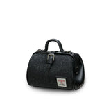 Mini Doctor Bag - Black Herringbone