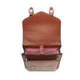 Calton Backpack - Chestnut & Blue Tartan