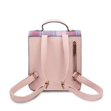 Calton Backpack - Pink and Blue Tartan