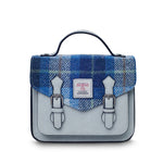 Mini Calton Satchel - Blue Tartan