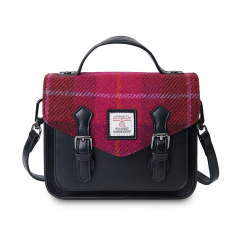 Mini Calton Satchel - Fuchisa Tartan