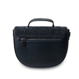 The Mini Cobble Satchel - Black Herringbone