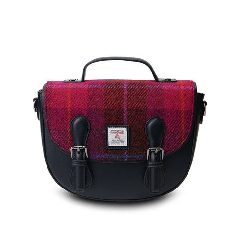 The Mini Cobble Satchel - Fuchisa Tartan