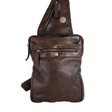 Celtic Leather Sling Bag - Brown