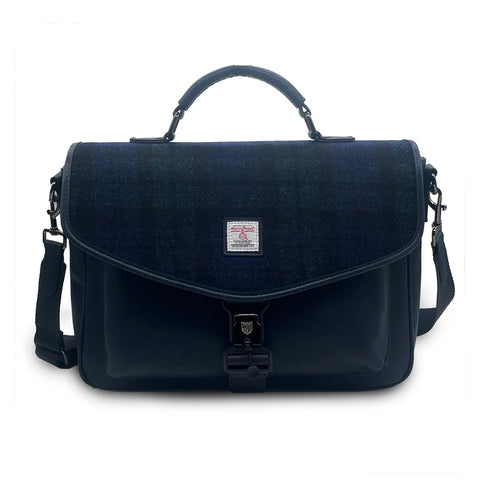 The Laptop Satchel - Black Watch Tartan