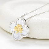 Clover Shamrock MOP Necklace