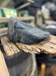 Vintage Tweed Cap - Gray & Red Checkered