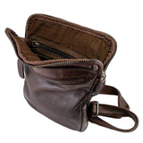 Celtic Leather Sling Bag - Brown