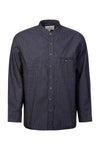 Comfort Blend Traditional Shirt - Navy and White Stripe