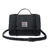 The Orkney Satchel - Black Herringbone