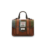 Wee Satchel - Chestnut and Blue Tartan