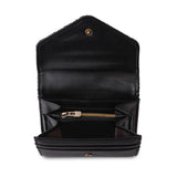 Small Clasp Purse - Black Herringbone