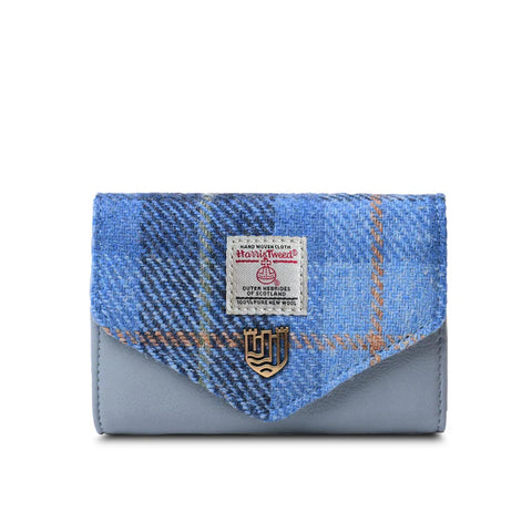 Small Clasp Purse - Blue Tartan