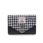 Small Clasp Purse - Black and White Dogtooth
