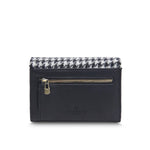 Small Clasp Purse - Black and White Dogtooth