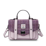 Medium Satchel - Violet Dogtooth