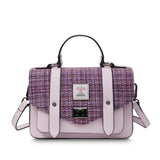 Medium Satchel - Violet Dogtooth