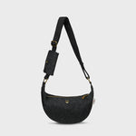 Luna Bag - Black Herringbone
