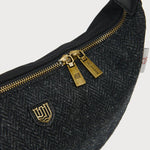 Luna Bag - Black Herringbone
