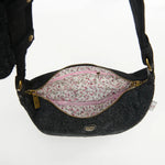 Luna Bag - Black Herringbone