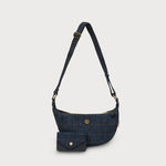 Luna Bag - Navy Over-Check