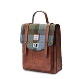 Mini Carloway Backpack - Chestnut and Blue Tartan