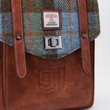Mini Carloway Backpack - Chestnut and Blue Tartan