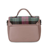 Mini Laptop Bag - Pink and Green Tartan