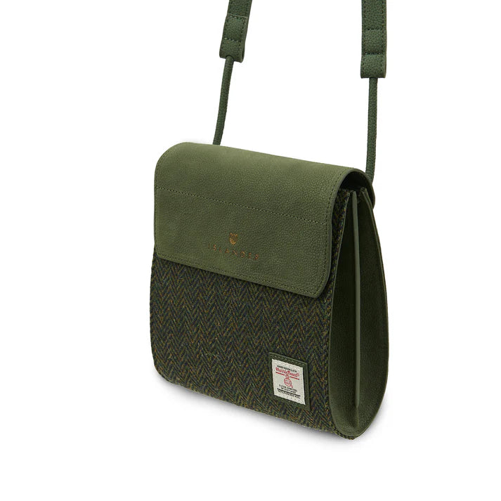 D*I様 RebuildbyNeedles HARRIS TWEED スタンドカ The Eilidh - Dark Green Herringbone – Funky Skunk