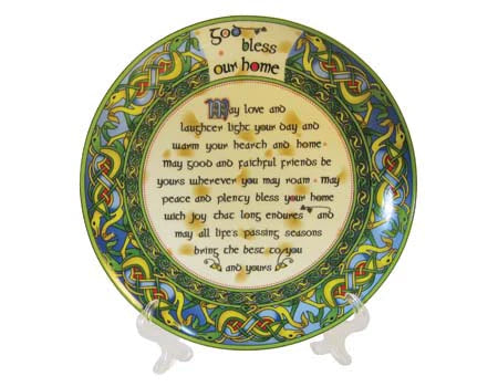 God Bless Our Home 8 Inch Plate