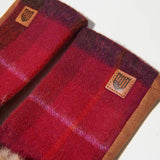Lambswool Mitten - Fuchsia Tartan
