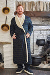 Fleece Nightrobe - Green/Navy Tartan