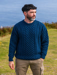 Unisex Aran Sweater - Atlantic