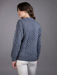 Unisex Aran Sweater - Denim