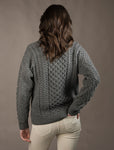 Unisex Aran Sweater - Gray