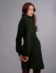 Aran Cable Signature Coat - Army Green